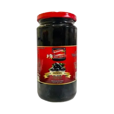 Blossoms Black Olives Pitted 330 gm